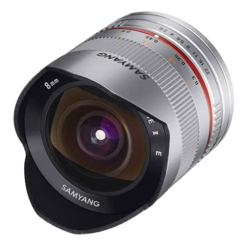 Samyang 8mm F2.8 Fisheye UMC II APS-C Canon M - Silver - Image 5