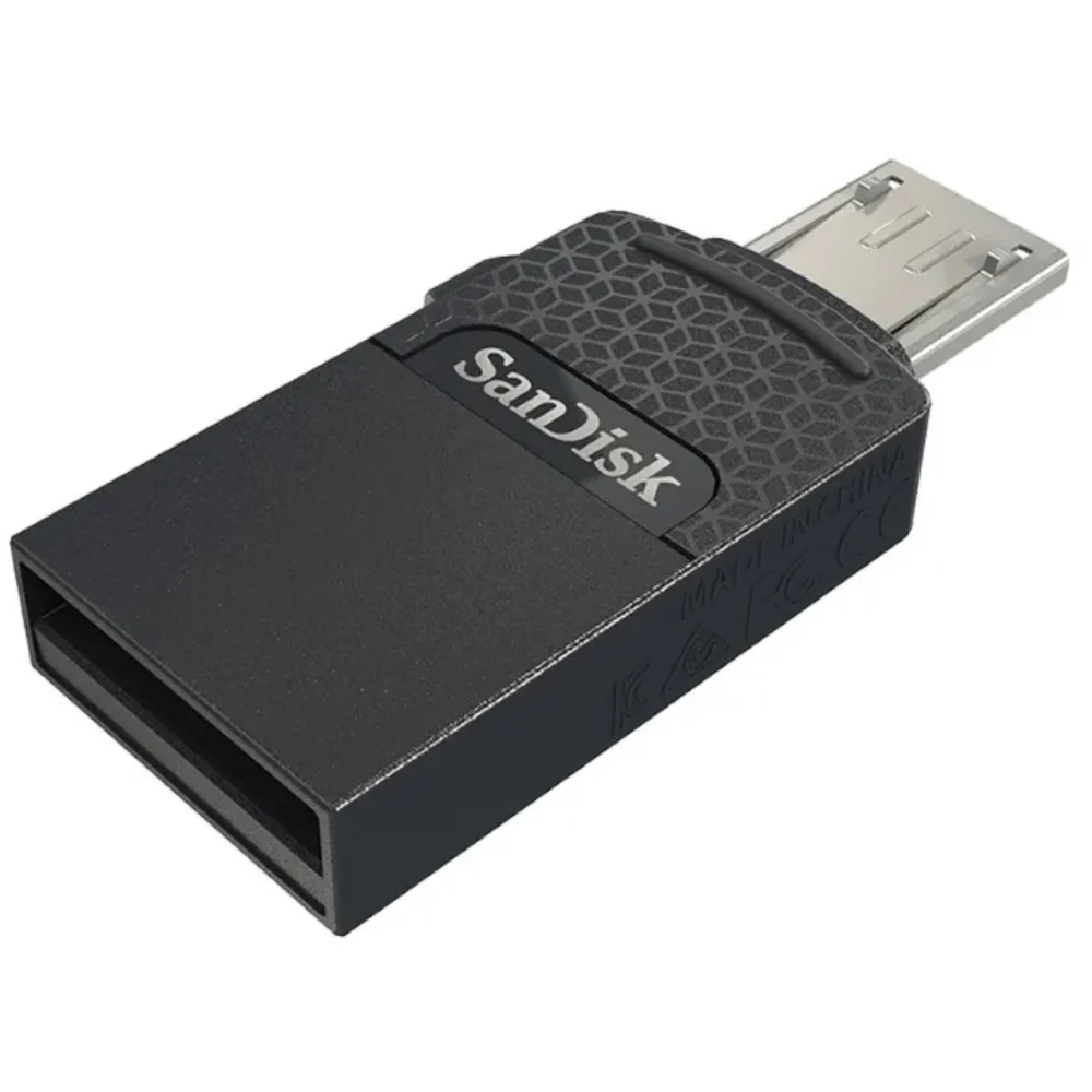 SanDisk Dual USB SDDD1 128GB USB2.0 Black USB2.0 micro-USB Connector - Image 2