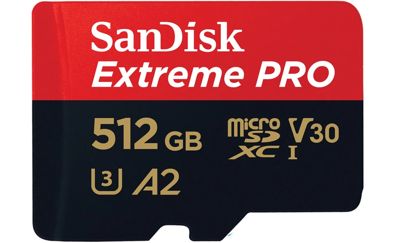 SanDisk Extreme Pro 512GB microSDXC UHS-I 200MB/s Memory Card - V30