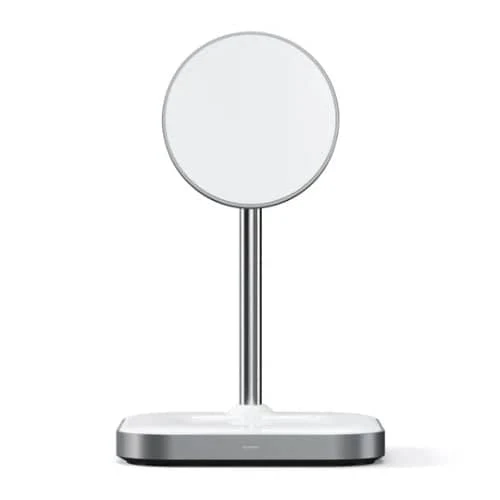 Satechi Magnetic 2-in-1 Wireless Charging Stand (Space Grey) - Image 2