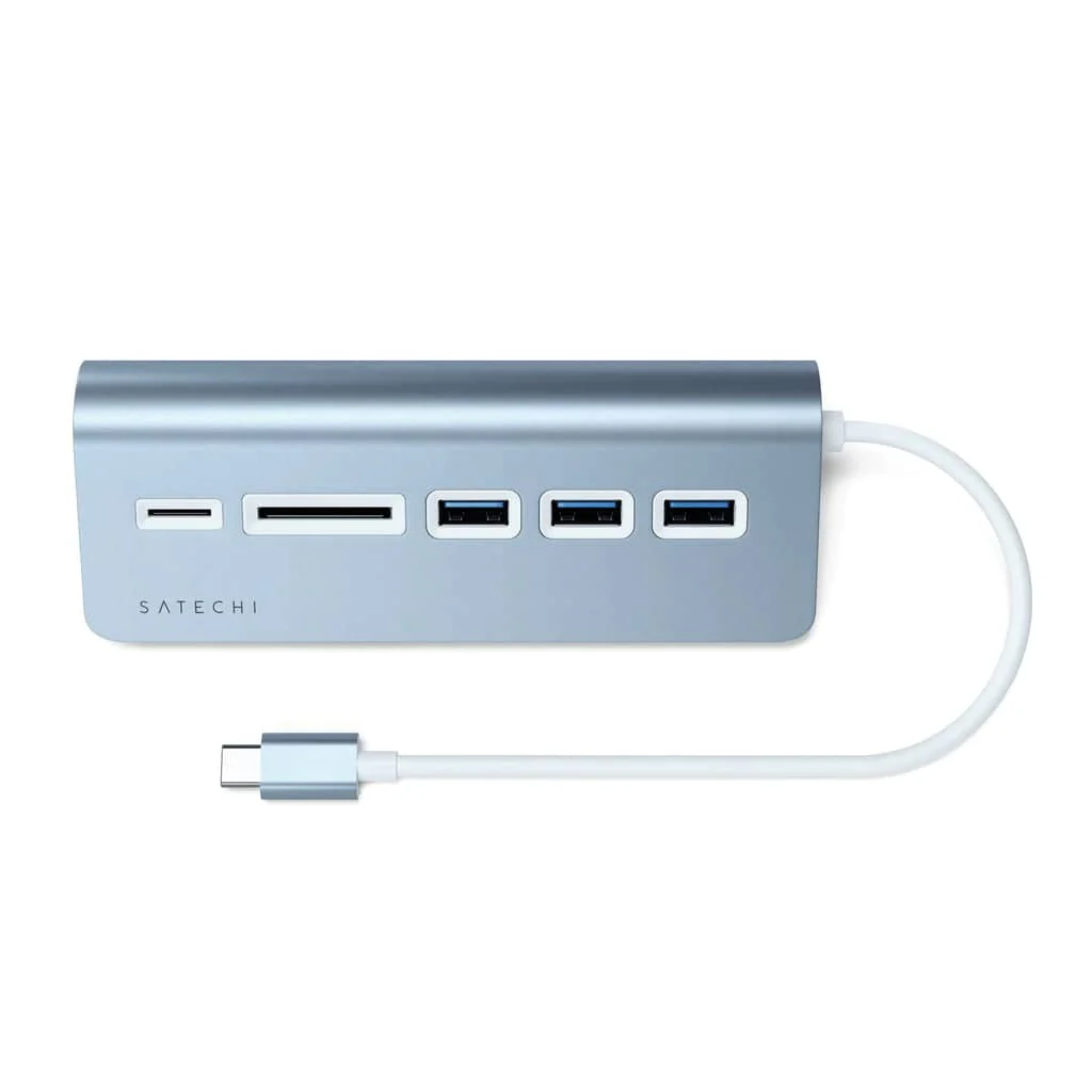 Satechi USB-C Combo Hub for Desktop (Blue) - Image 2