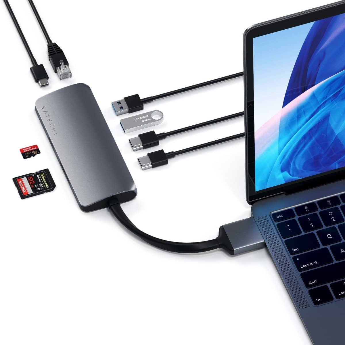 Satechi USB-C Dual Multimedia Adapter (Space Grey) - Image 4