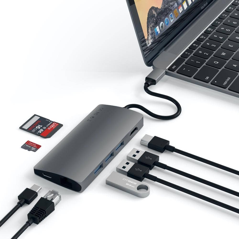 Satechi USB-C Multi-Port Adapter 4K HDMI w/ Ethernet V2 (Space Grey) - Image 3