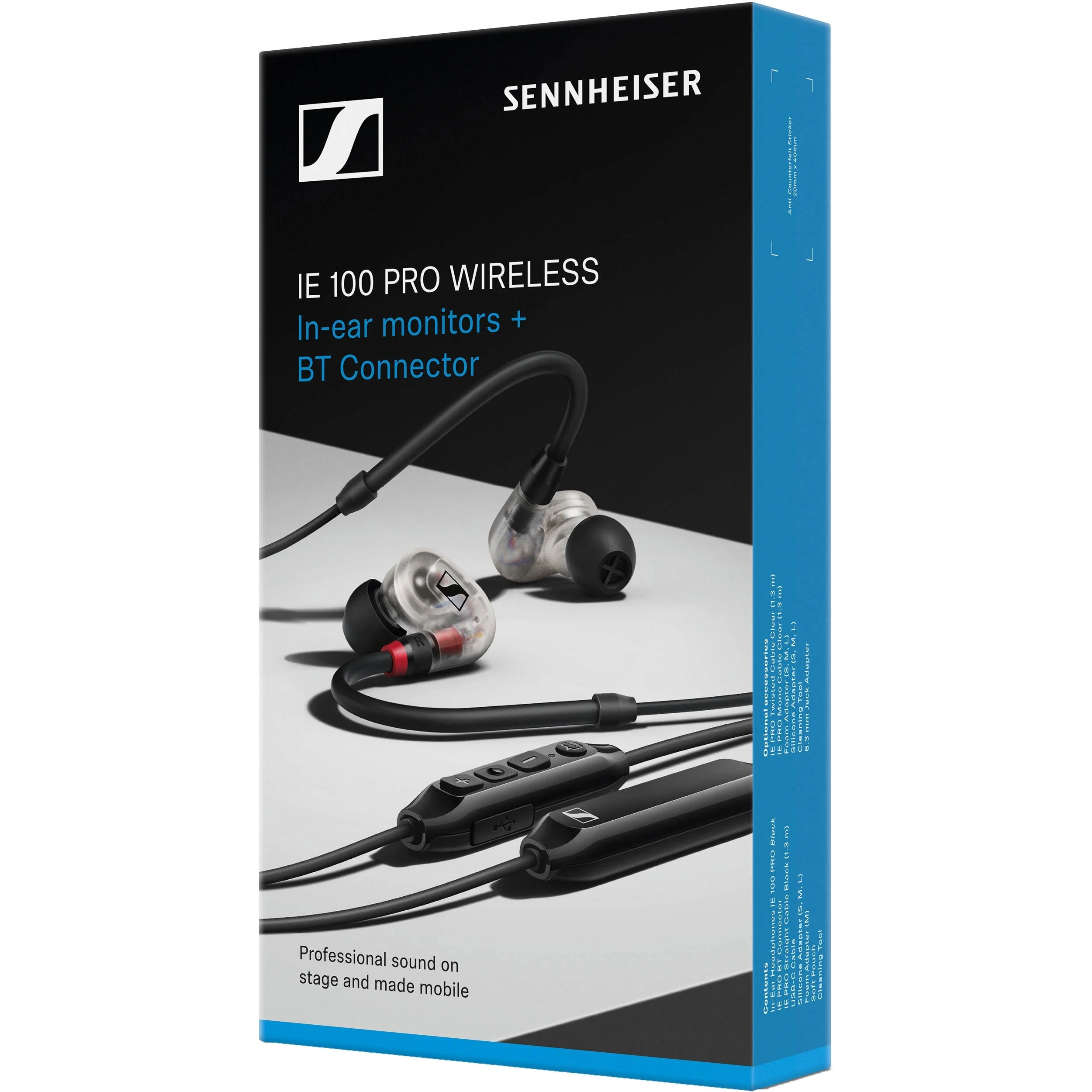 Sennheiser Professional IE 100 PRO Dynamic In-Ear Monitoring Headphones (Clear) - Image 3