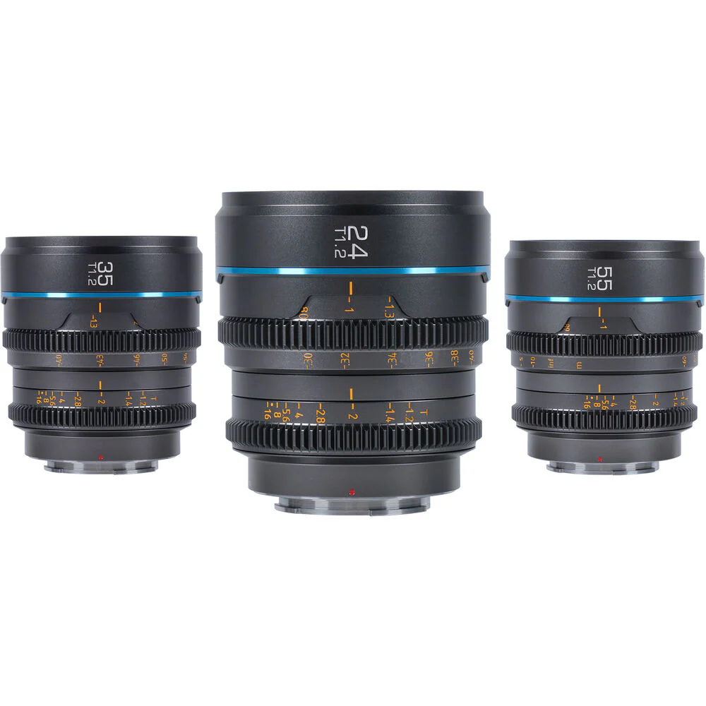 Sirui Nightwalker T1.2 S35 Cine Lens Set - Gun Metal Grey