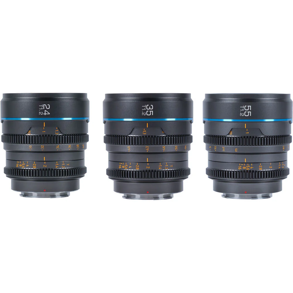 Sirui Nightwalker T1.2 S35 Cine Lens Set - Gun Metal Grey - Image 2