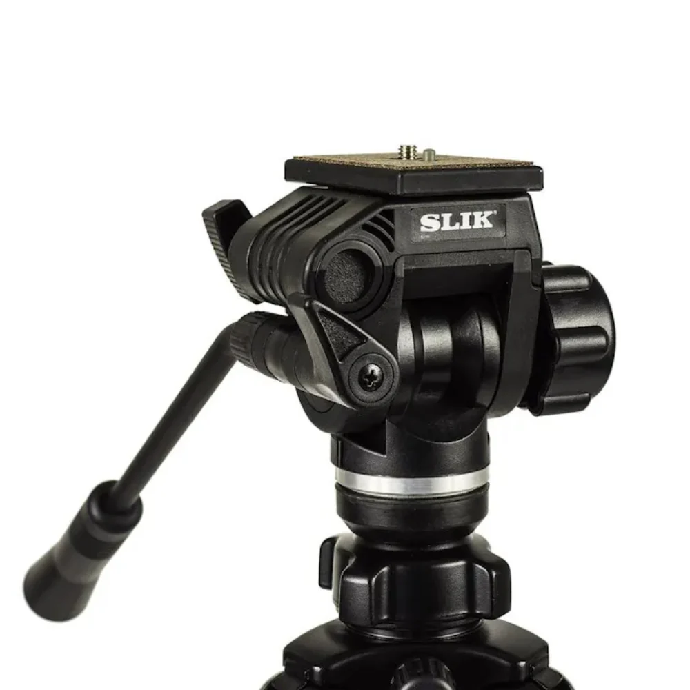 Slik 504QF II Aluminium Tripod with 504QF II Video Fluid Pan Head - Image 4