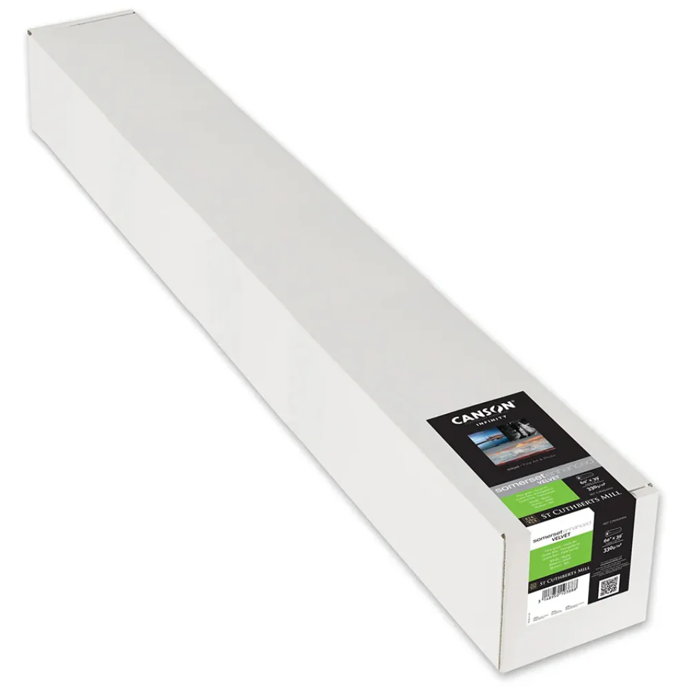 Somerset Enhanced Velvet White 330gsm 1524mm X 12m Roll