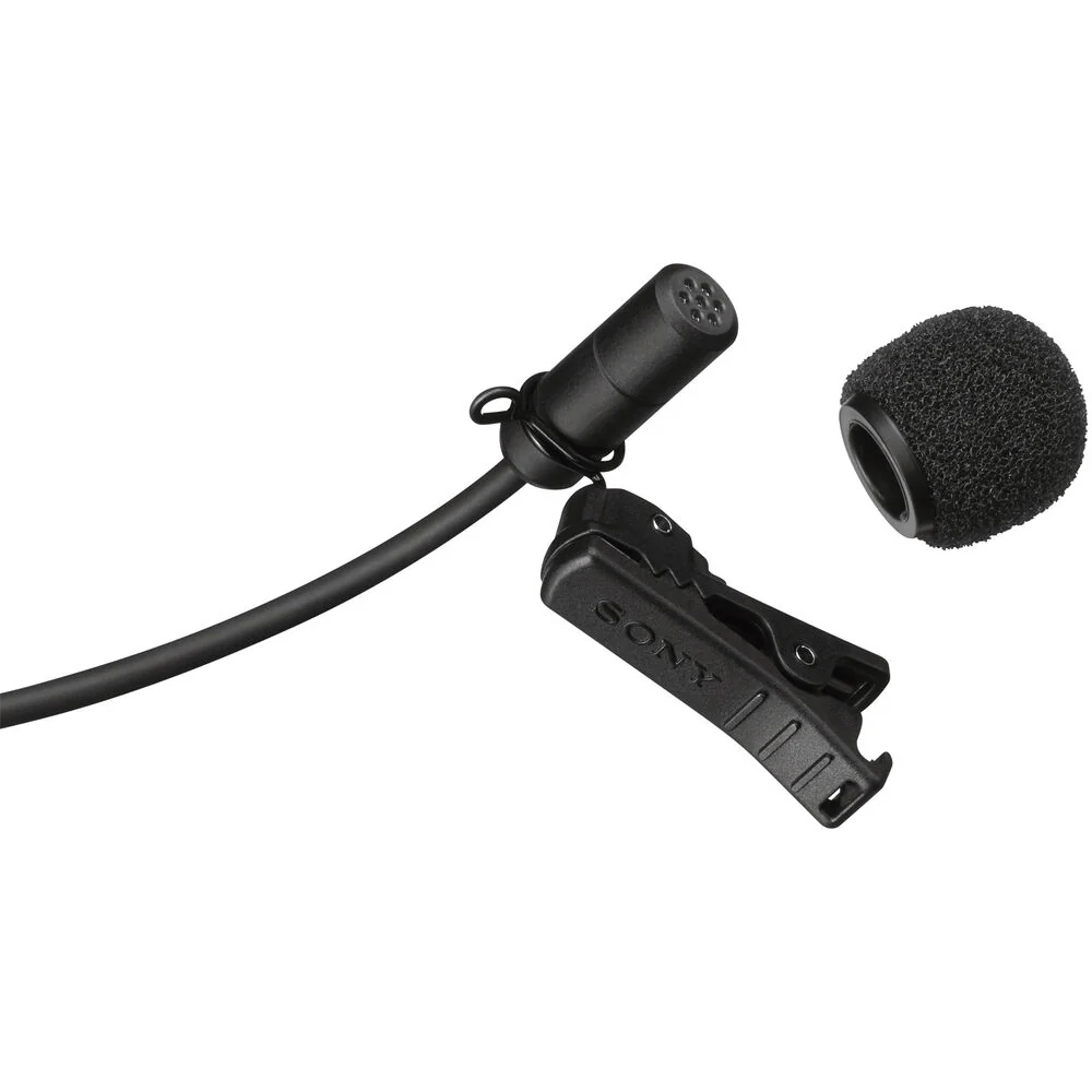 Sony ECM-V1BMP Omnidirectional Lavalier Microphone with Locking Sony 3.5mm Connector (Black) - Image 2
