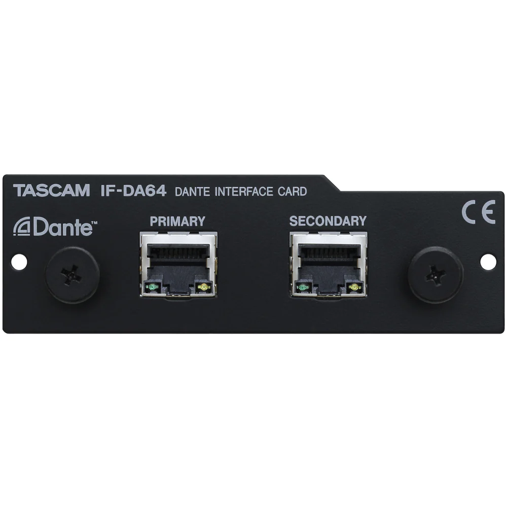 Tascam 64-Channel Dante Interface Card for DA-6400 64-Channel Recorder - Image 2