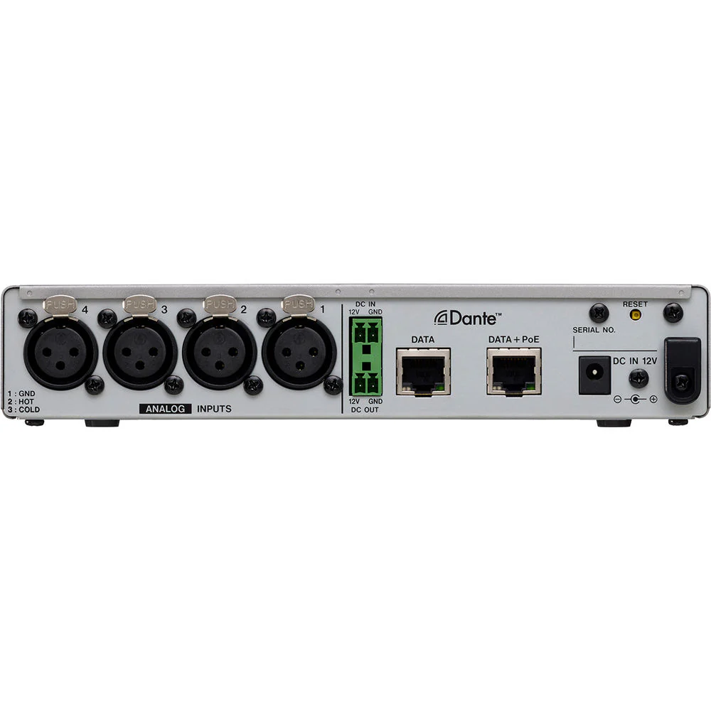 Tascam MM-4D/IN-X 4-Channel Mic/Line Input Dante Converter with Built-In DSP Mixer - Image 3
