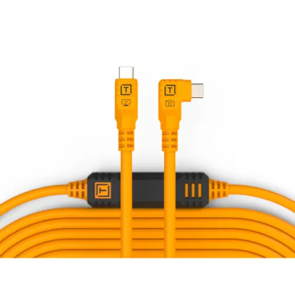 Tether Pro 9.4m USB-C/USB-C Straight to Right - Image 2