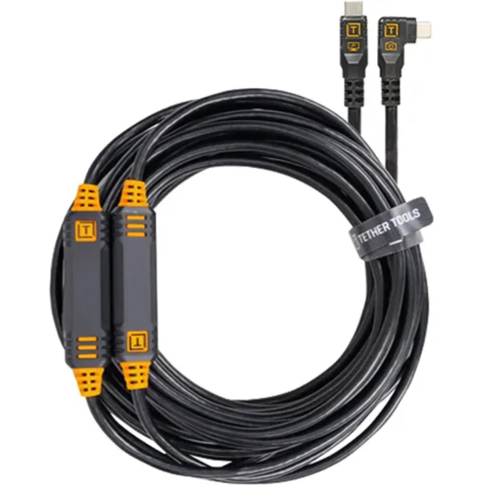 Tether Pro 9.4m USB-C/USB-C Straight to Right - Image 3