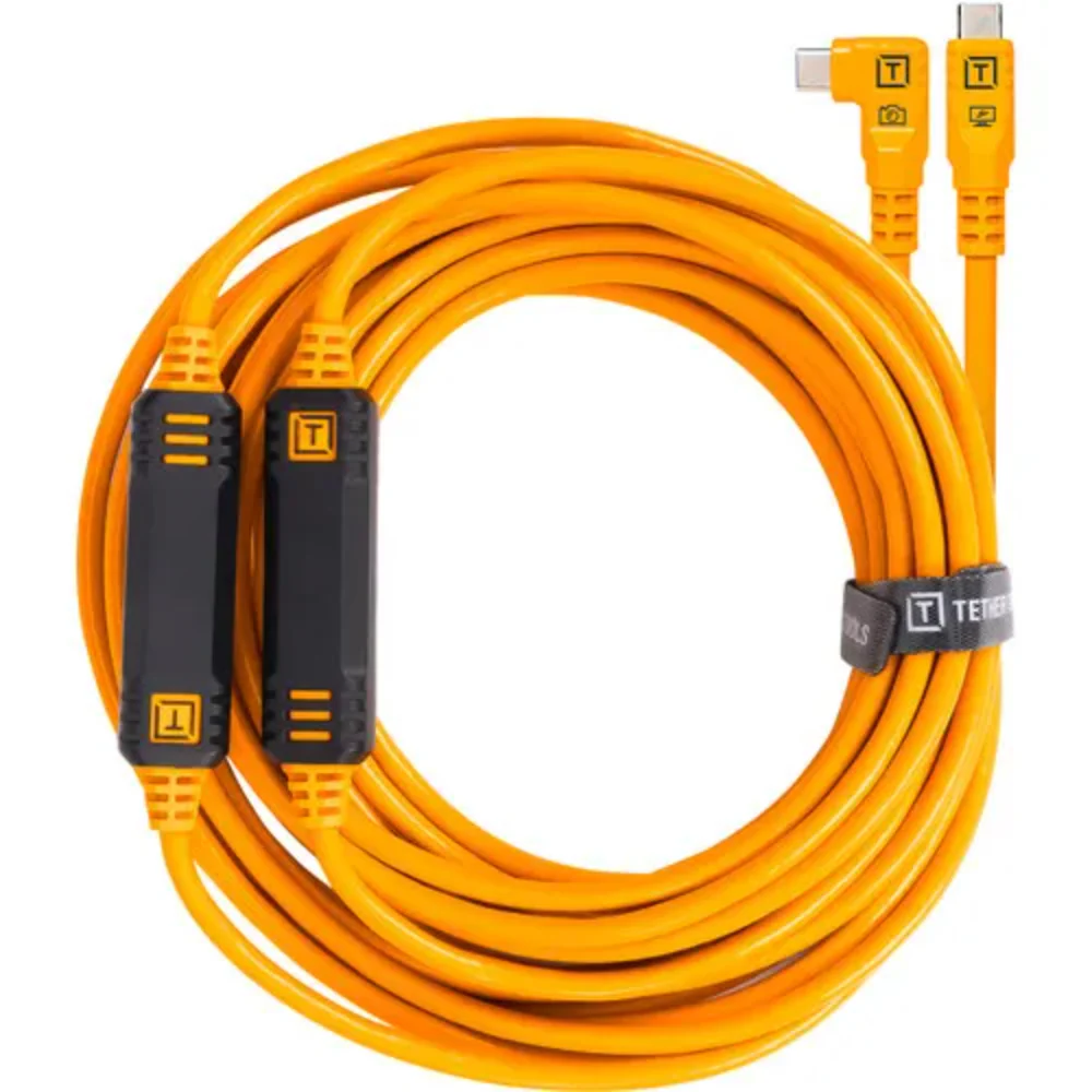 Tether Pro 9.4m USB-C/USB-C Straight to Right - Image 4