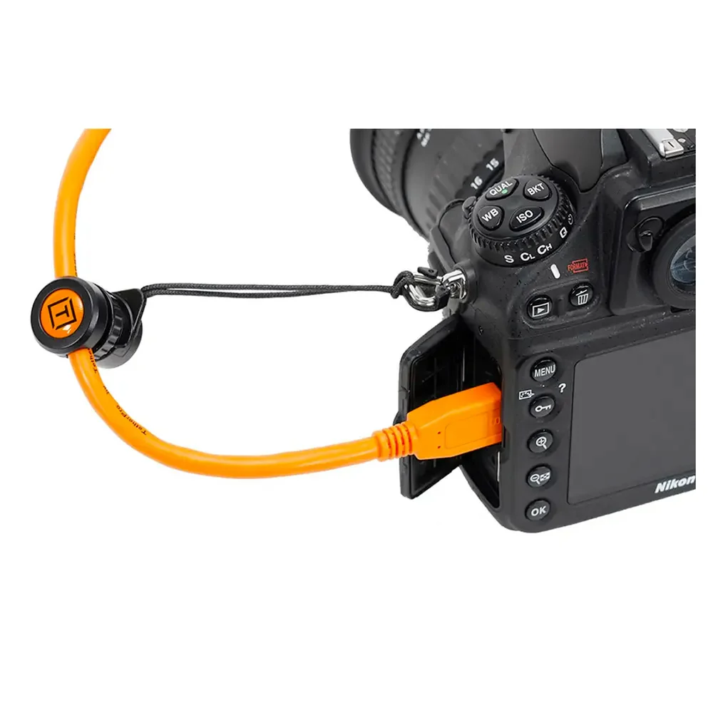 Tether Tools Tetherpro USB 2 Male to Micro-B 5-Pin 4.6m (Orange) with TetherGuard TG020 - Image 4