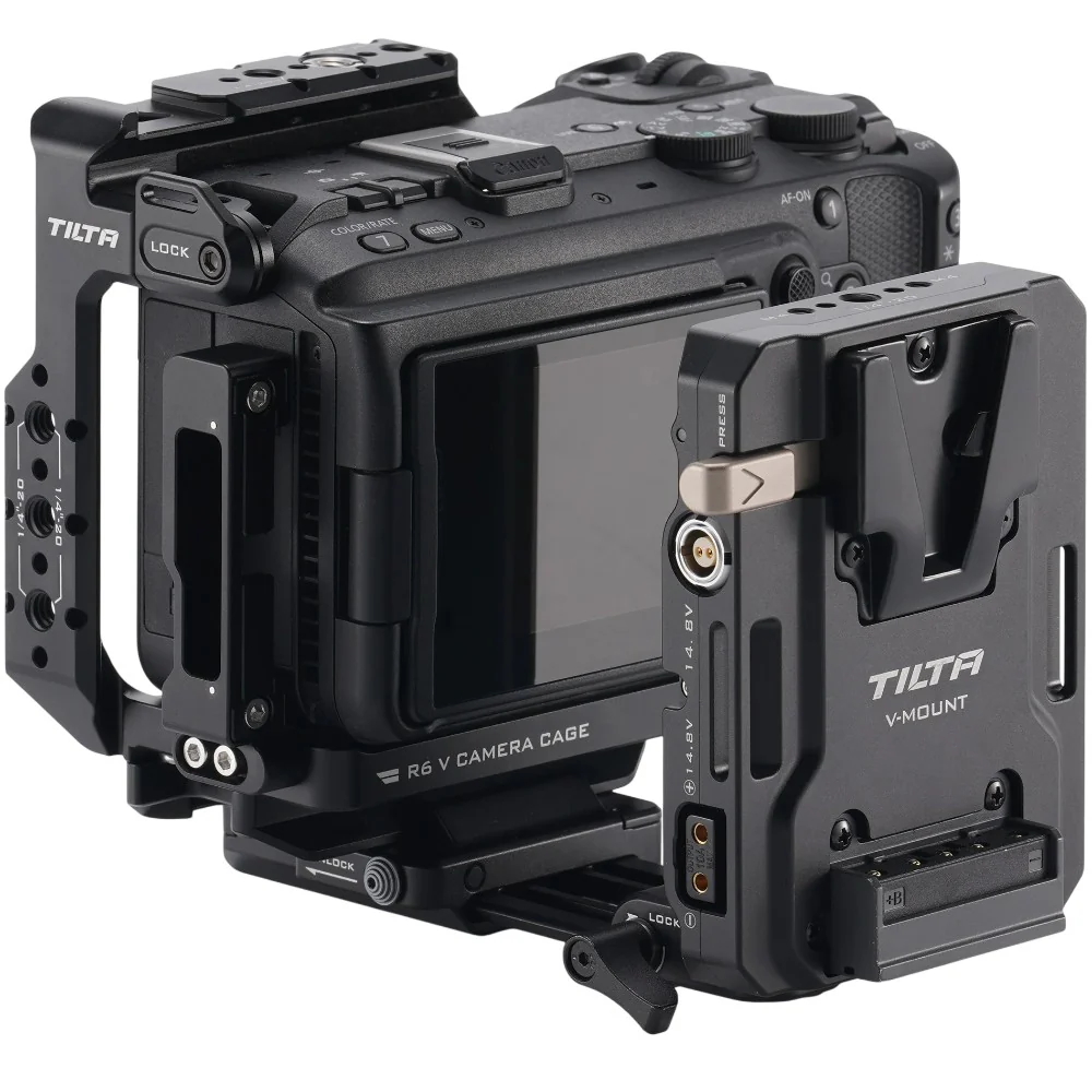 Tilta Camera Cage for Canon R6 V Power Kit - Black - Image 4