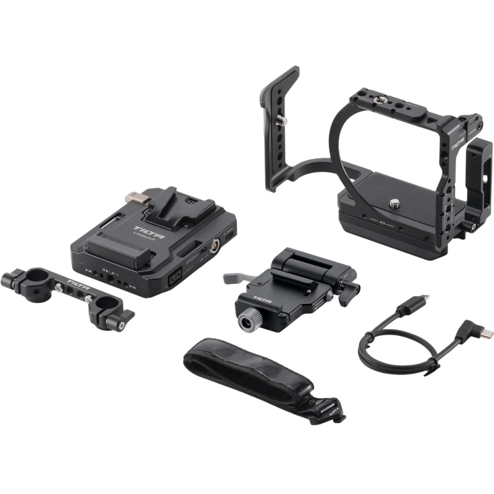 Tilta Camera Cage for Canon R6 V Power Kit - Black - Image 5