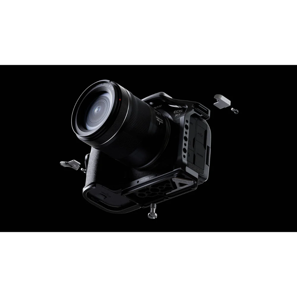 Tilta HDMI / USB-C Cable Clamp for Canon R5 Mark II Cages (Black) - Image 5