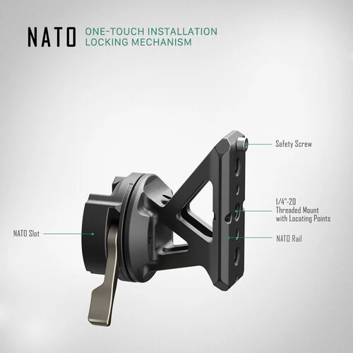 Tilta Left Side NATO Extension Attachment - Black - Image 2