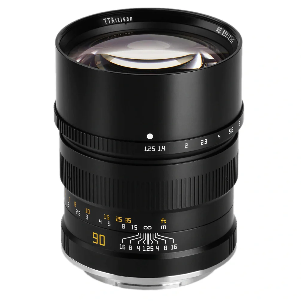 TTArtisan 90mm f/1.25 Fujifilm GFX Mount Lens (Full Frame Cropping) Black