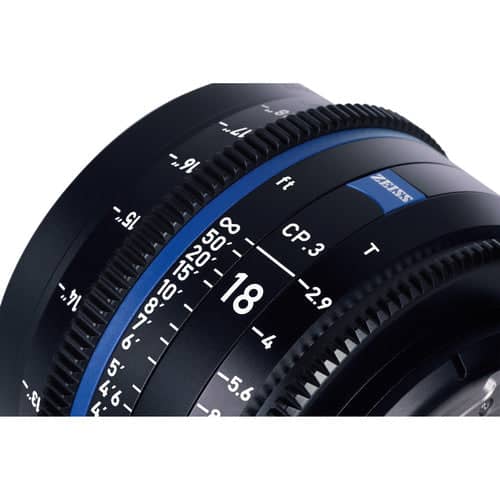 Zeiss CP.3 18mm T2.9 Feet Compact Prime Cine Lens - Canon EF Mount - Image 4