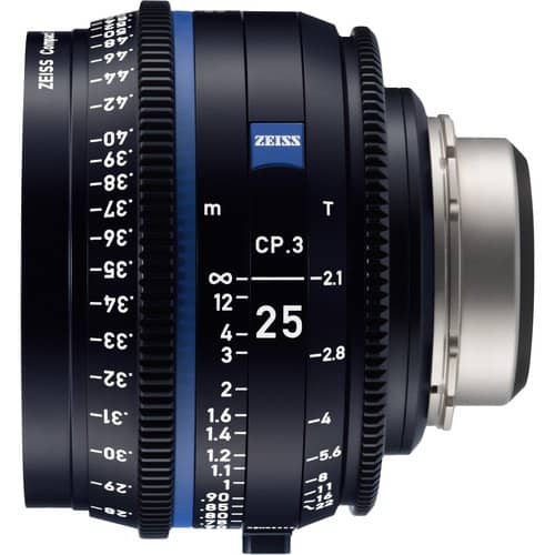 Zeiss CP.3 25mm T2.1 Feet Compact Prime Cine Lens - Canon EF Mount - Image 2