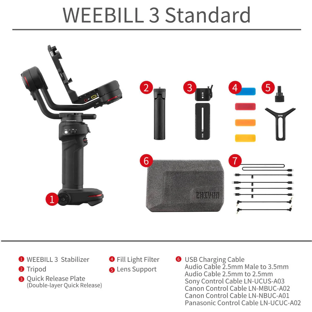 Zhiyun Weebill 3 Handheld Gimbal Stabilizer - Image 2