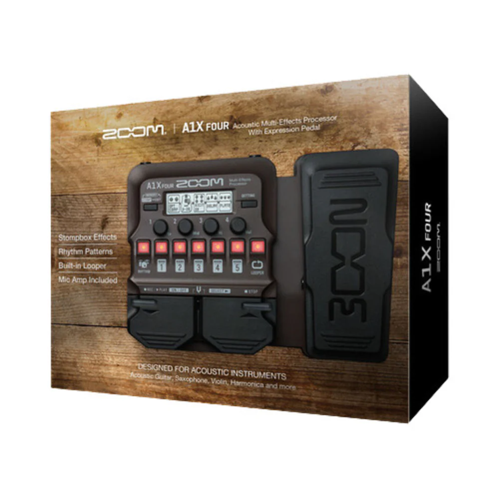 Zoom A1X Four Acoustic Multi-Effects Processor Pedal - Image 2